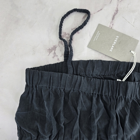 Everlane Tank Top Women Small Silk Black Blouse Washable Crop Cami Spagh… - Picture 6 of 10